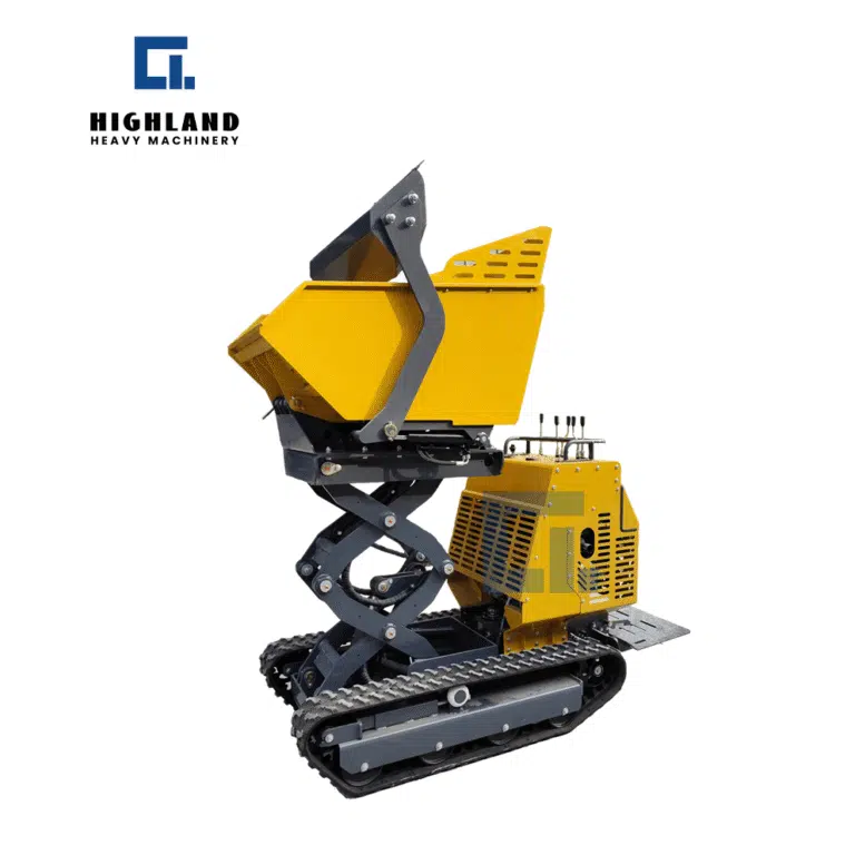 HIGHLAND HEAVY MACHINERY - HIF-1000 Scissor Lift Tracked Dumper | Stable Vertical Lifting for Confined Site Operations