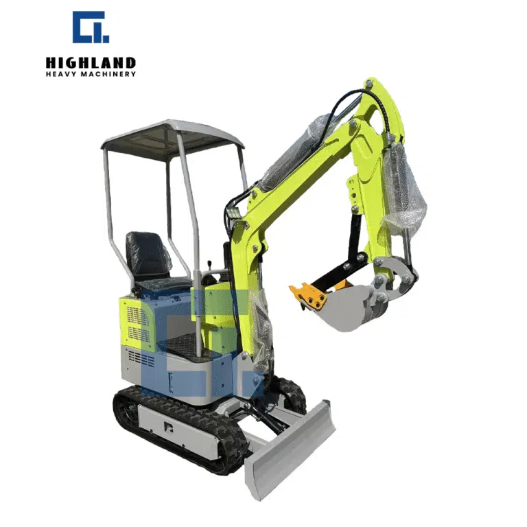 HIGHLAND HEAVY MACHINERY - HIW 12 Mini Crawler Excavator | Trailer-Ready Compact Machine for Agriculture & Orchards