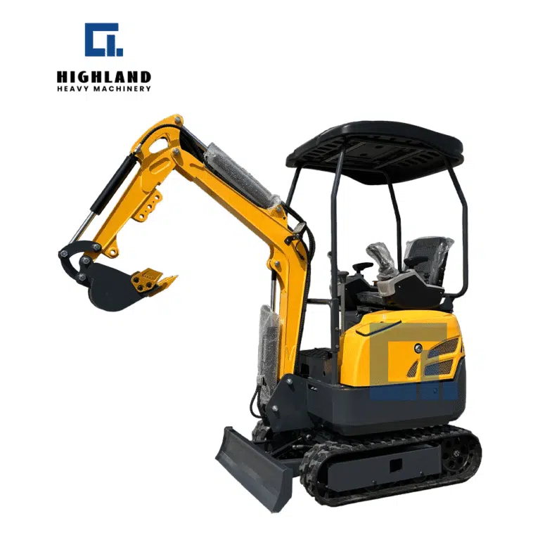 HIGHLAND HEAVY MACHINERY - HIW 16 Low-Profile Mini Excavator | Easy Transport & Access for Residential Yards