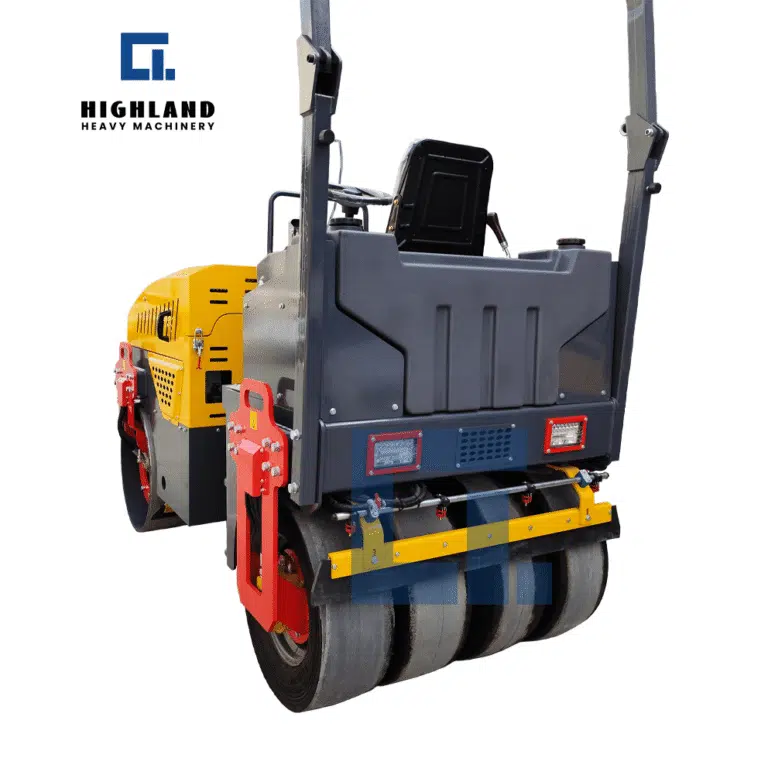 HIGHLAND HEAVY MACHINERY - Rear Chassis View | Easy Maintenance Access & Long-Term Durability for Compact Rollers