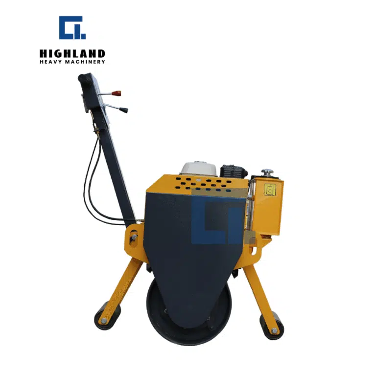 HIGHLAND HEAVY MACHINERY - HIR-YL600A White Single Drum Roller | Clean Design for Municipal & Park Maintenance