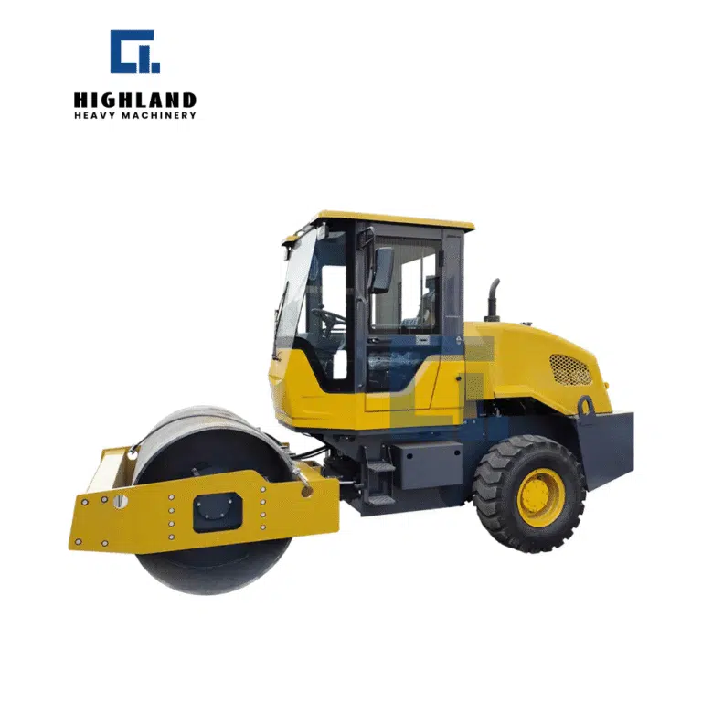 HIGHLAND HEAVY MACHINERY - Single Steel Wheel Roller | Powerful Traction & Climbing Ability for Soil & Asphalt Compaction