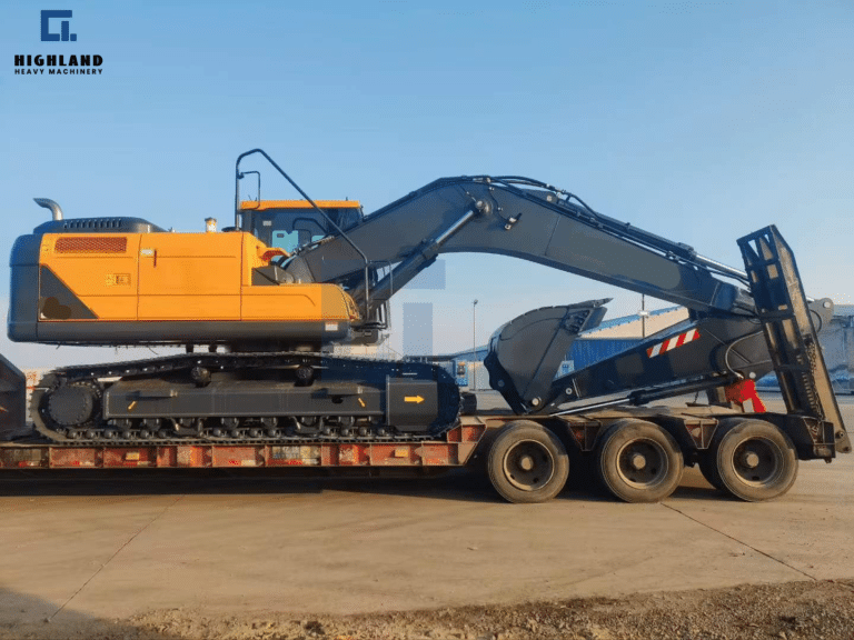 Highland Heavy Excavator Shipment | Heavy-Duty Construction Machine for Export