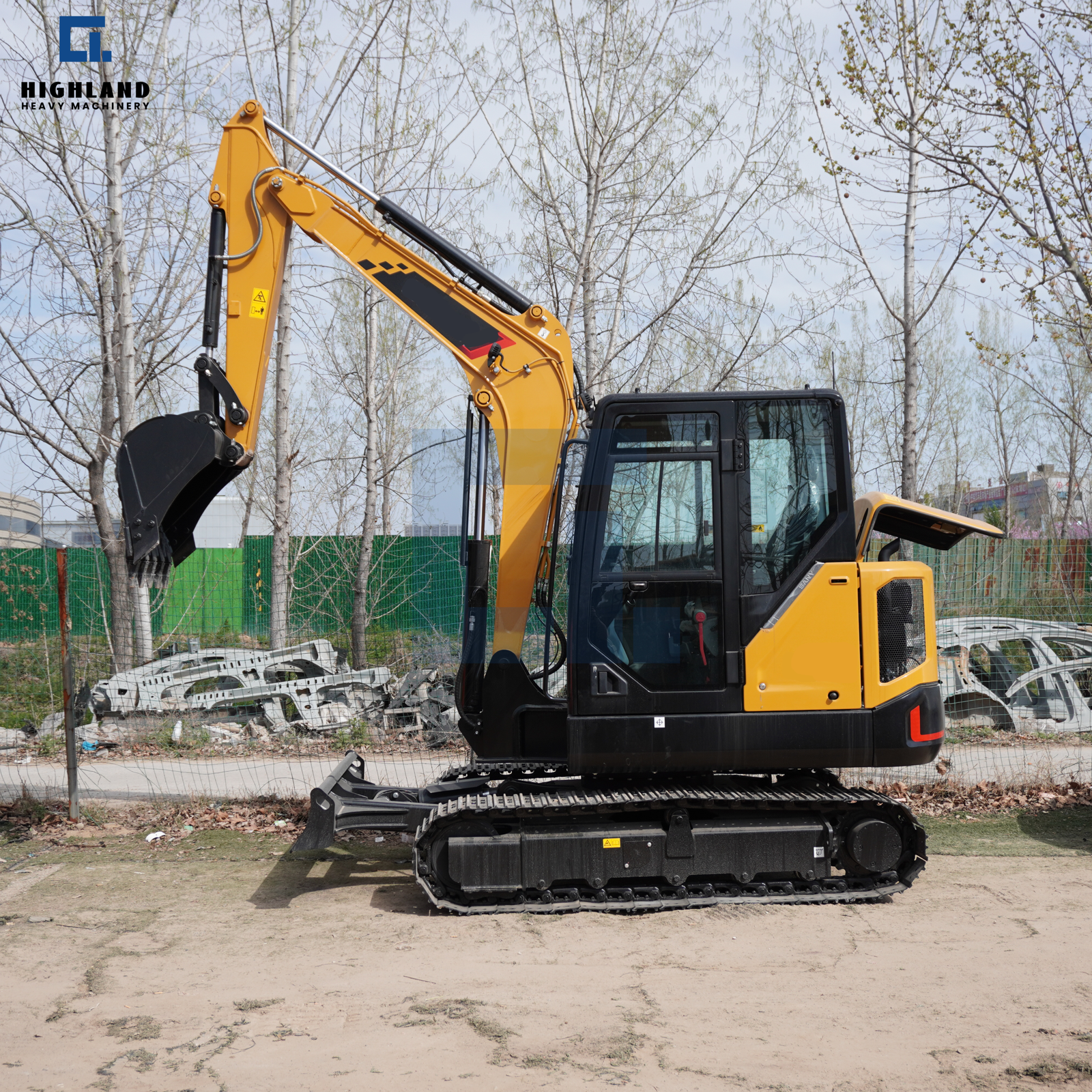 Highland Heavy Machinery 6 Ton Compact Crawler Excavator for Construction